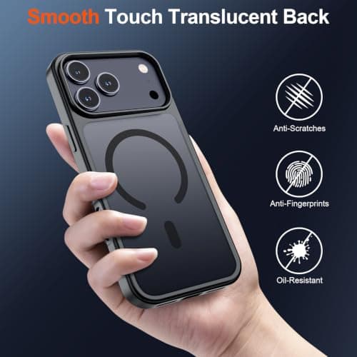 SUPFINE Magnetic for iPhone 18 Pro Case/17 Pro Case Black thumbnail 6