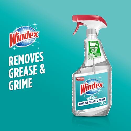 Miniatura de Windex Limpiador de Vidrios con Vinagre, Atomizador 32 fl oz 2