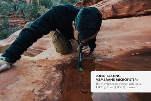 LifeStraw Personal — Water Filter for Hiking, Camping, Travel, and Emergency Preparedness, 1 Pack, Blue thumbnail 9
