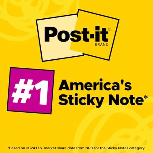 Notas Post-it Adhesivas, 24 Blocs (100 Hojas c/u), 1 3/8 x 1 7/8 pulg, Colección Beachside Café