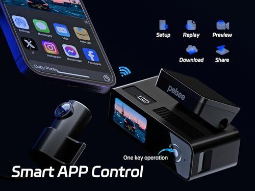 Oferta: Pelsee P1 Duo 4K Cámara Dual para Auto (Frontal y Trasera) + SD 64GB