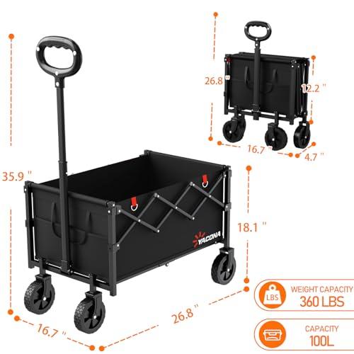 Carrito Utilitario Plegable Yozoia con Ruedas