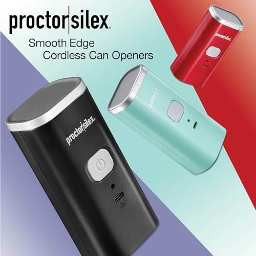 Miniatura de Abrelatas Eléctrico Automático Proctor Silex – Manos Libres, Recargable USB, Bordes Suaves 8