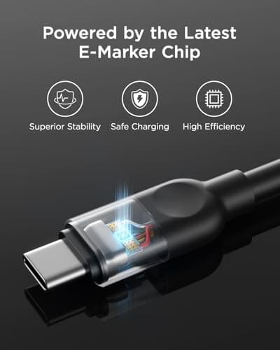 TALIX 240W USB C to USB C Cable, 7A PD3.2 Fast Charging Cable (3.3FT)