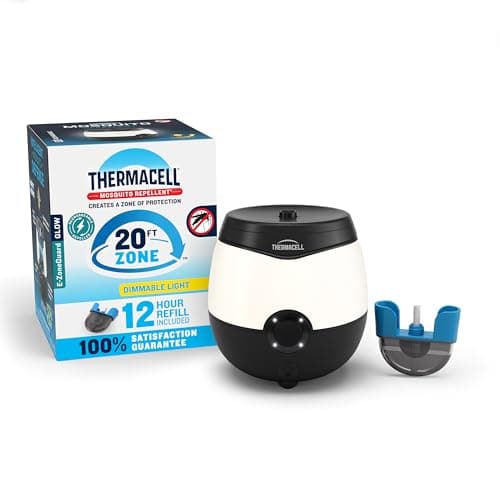 Thermacell E-ZoneGuard Glow: Repelente de Mosquitos y Lámpara LED, 9 Horas