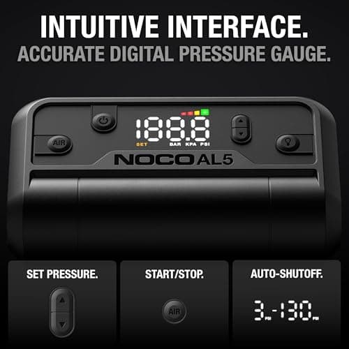 NOCO Air AL5 17 LPM 12V Cordless Tire Inflator & Portable Air Compressor thumbnail 6