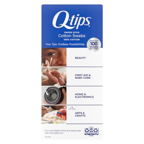 Hisopos de Algodón Q-tips Originales, 500 Unidades, Hogar, Primeros Auxilios y Belleza