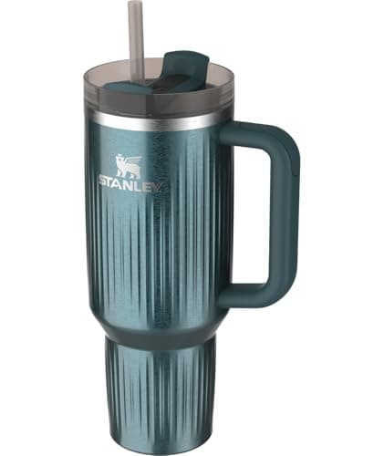 Miniatura de Vaso Térmico Stanley Quencher H2.0 de 40 oz con Asa y Popote - Marina Shine 2