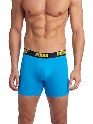 Miniatura de Paquete de 3 Bóxers PUMA Performance para Hombre, Azul Brillante, Talla Grande 2