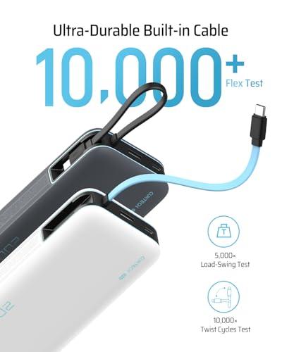 Batería Portátil CUKTECH 45W 20000mAh con Cable USB-C Integrado