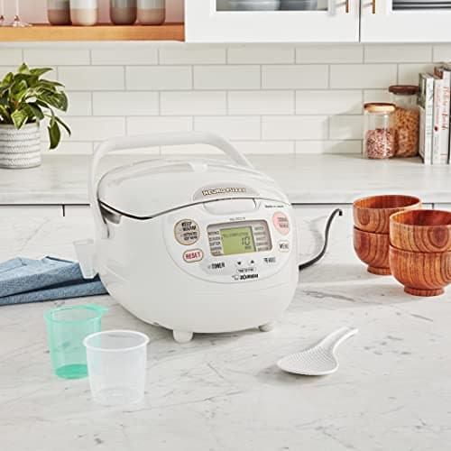 Zojirushi NS-ZCC10 5-1/2-Cup Neuro Fuzzy Rice Cooker and Warmer, Premium White thumbnail 4