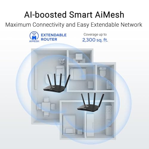 ASUS RT-BE59 WiFi 7 Router - Dual-Band, 5 Gbps, 2.5G, Mesh + VPN Compatible thumbnail 3