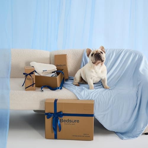 Bedsure Cooling Blanket for Large Dogs with Breathable Air-Core Fill Q-MAX>0.4 - Dog Cooling Mat Soft for Couch, Lightweight Pet Cat Throw Cold Blanket Washable for Summer, Arctic  thumbnail 9