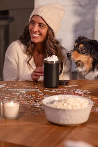 STANLEY Everyday Camp Mug 12oz | Drink Through Lid | Cup for Coffee, Tea and Drinks | Insulated Stainless Steel Coffee Mug | BPA-Free | Hammertone Green