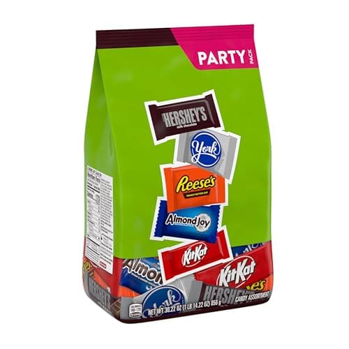 HERSHEY'S Assorted Chocolate Flavored Candy Party Pack, 30.22 oz