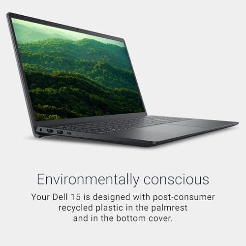 Dell 15 Laptop DC15255-15.6-inch FHD 120Hz Display, AMD Ryzen 5-7520U, 8GB LPDDR5 RAM, 512GB SSD, Radeon 610M Graphics, Windows 11 Home, Onsite Service - Carbon Black thumbnail 6