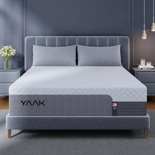 Colchón Yaak Queen de 14 Pulgadas de Memory Foam con Gel Enfriador