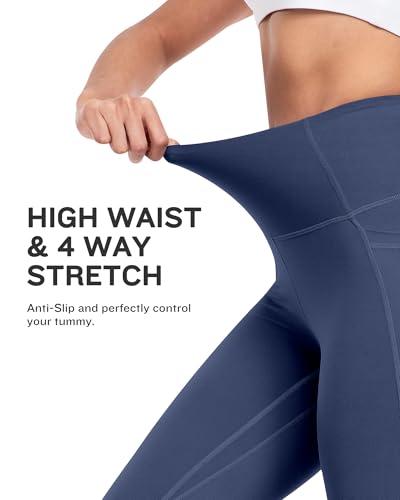 4 Paquetes Leggings de Yoga con Bolsillos para Mujer, Control de Abdomen y Cintura Alta