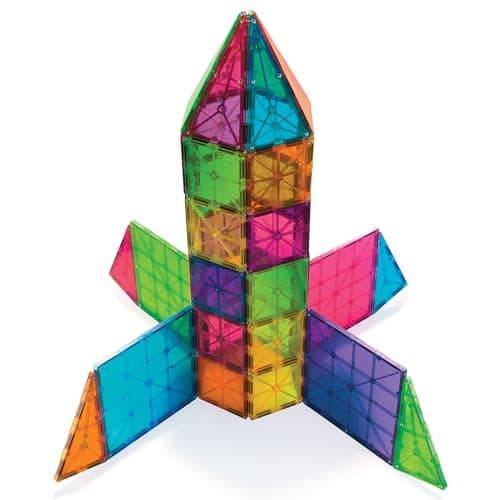 MAGNA-TILES Classic 100-Piece Magnetic Construction Set, The Original Magnetic Building Brand thumbnail 5