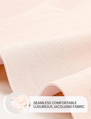 OEAK Women Jelly Bras No Underwire Scalloped Push Up Buttery Soft Tshirt Bra Seamless Full Coverage Convertible Everyday Bra Jacquard Pink,XL thumbnail 5