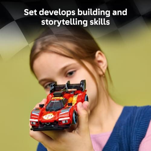 LEGO Speed Champions Ferrari 499P 77261 | Building Toy for Boys & Girls, Ages 9+, Detailed Toy Car for Kids, Play or Display Model, 329 pieces, Gift for Birthdays thumbnail 4