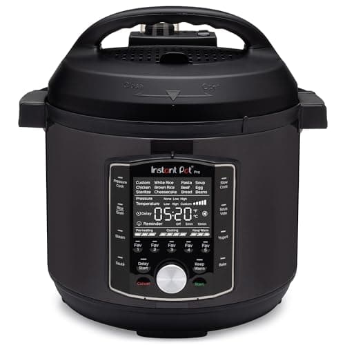Instant Pot Pro (8 QT) 10-in-1 Pressure Cooker, Slow Cooker, Rice/Grain Cooker, Steamer, Sauté, Sous Vide, Yogurt Maker, Sterilizer, and Warmer, Includes App with Over 800 Recipes,