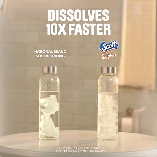 Scott ComfortPlus Toilet Paper, 12 Triple Rolls, 231 Sheets per Roll, Septic-Safe, 1-Ply Toilet Tissue thumbnail 9