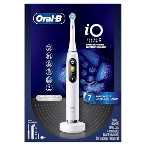 Miniatura de Cepillo Eléctrico Recargable Oral-B iO9 Genius, Pantalla, 7 Modos, Estuche, 4 Cabezales 10