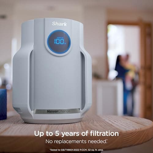 Shark Air Purifier for Home, NeverChange Compact Pro, for Bedroom, Nursery, Home Office, Dorm, HEPA-Exceeding Filter, Captures Pollutants, Pet Dander, Dust, Odor, Smoke, and More,  thumbnail 8