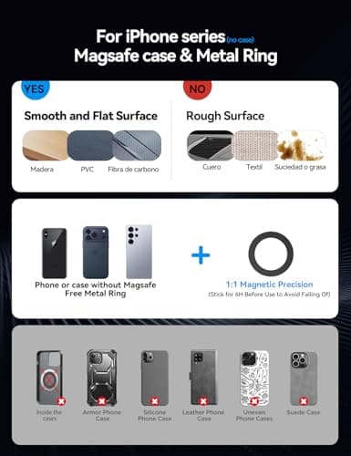 Soporte JOYROOM para iPhone Tri-Fold MagSafe con Succión Pro y Base de Gel