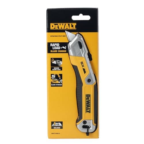Cúter retráctil DeWALT con almacenamiento de navajas