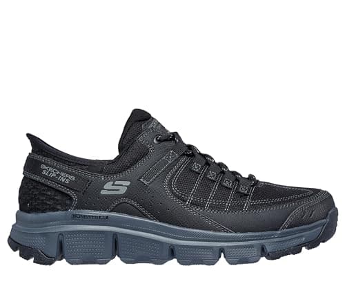 Skechers Men's Summits AT Hands Free Slip-in Sneaker, Black/Charcoal, 9.5 thumbnail 5
