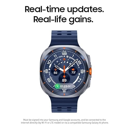 Samsung Galaxy Watch Ultra (2025) 47mm LTE Smartwatch, Titanium Casing, Advanced Sleep Coaching, Running Coach, Energy Score, Heart Rate Tracking, GPS, Titanium White [US Version,  thumbnail 5