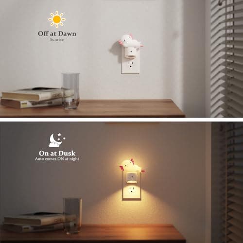 Miniatura de Luz Nocturna 3D de Axolote JandCase para Niños 3
