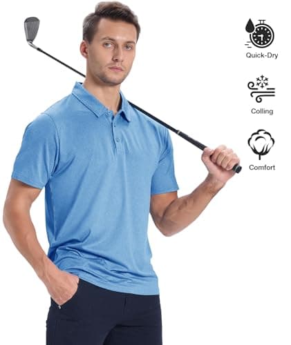 Paquete de 3 Playeras Polo ZITY para Hombre: Golf y Rendimiento