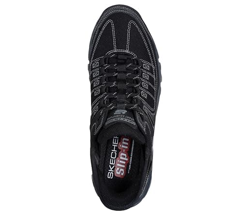 Skechers Men's Summits AT Hands Free Slip-in Sneaker, Black/Charcoal, 9.5 thumbnail 3