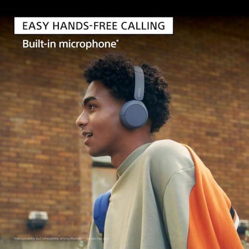 Sony WH-CH520 Wireless Headphones Bluetooth On-Ear Headset with Microphone and up to 50 Hours Battery Life with Quick Charging, Butter Yellow thumbnail 4