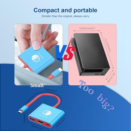 Adaptador Portátil HDMI para Nintendo Switch y Steam Deck (Tipo C, 4K/60Hz)