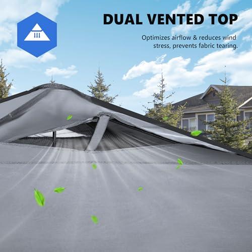 Carpa Pop Up OLIXIS 10x10ft Reforzada, Montaje Fácil