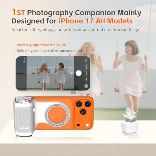 Miniatura de COMITOK MOCA - Grip Magnético para iPhone con Control Remoto y Llavero - ¡Sin Apps! 2