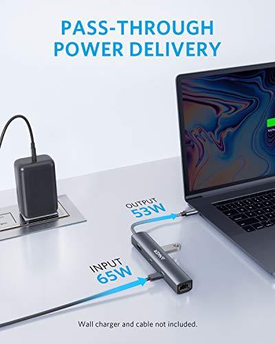 Hub USB C Anker 6 en 1 con Ethernet y HDMI 4K