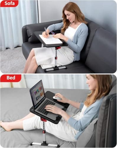 Laptop Desk Table, SAIJI Adjustable Laptop Stand, Portable Lap Desks thumbnail 7