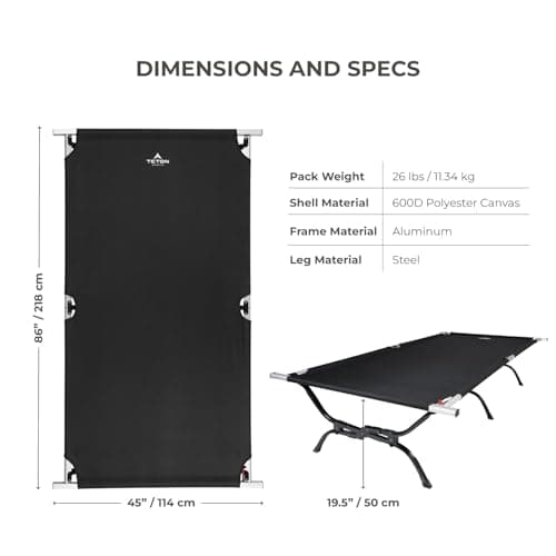 Catri Teton Outfitter XXL: Resistente, Plegable y Extra Cómoda para Camping