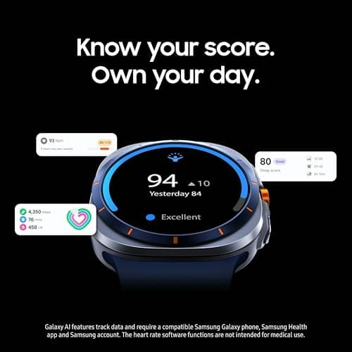 Samsung Galaxy Watch Ultra (2025) 47mm LTE Smartwatch, Titanium Casing, Advanced Sleep Coaching, Running Coach, Energy Score, Heart Rate Tracking, GPS, Titanium White [US Version,  thumbnail 7