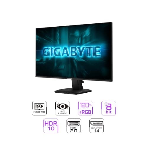 GIGABYTE - GS25F2A - 24.5" SuperSpeed IPS Gaming Monitor - FHD 1920x1080-240Hz - 1ms GTG - AMD FreeSync Premium - HDMI, DP - Tilt Adjustable - Black thumbnail 2