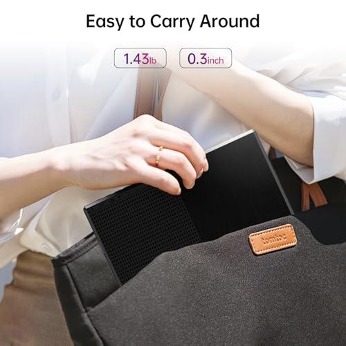 Yxk Portable Monitor 15.6 Inch 1080P USB-C HDMI Ultra-Slim Travel Monitor with Kickstand, for Laptop, PC, Mac Phone, PS, Xbox, Swich IPS Ultra-Thin Zero Frame Gaming