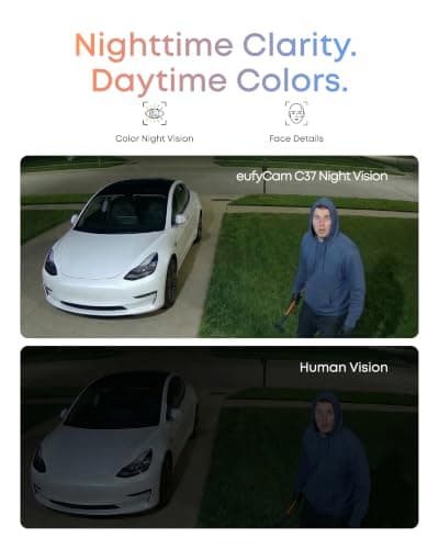 eufy Security eufyCam C37 4-Cam Kit, 360° Pan and Tilt Auto Tracking, Security Cameras Wireless Outdoor, 2K Solar Powered, Human/Vehicle/Pet/Face AI Detection, No Monthly Fee, Buil thumbnail 7