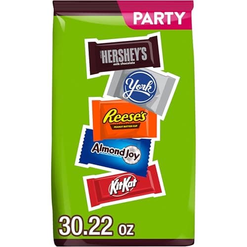 HERSHEY'S Assorted Chocolate Flavored Candy Party Pack, 30.22 oz