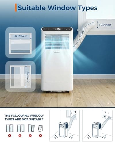 8000 BTU Portable Air Conditioner 3-in-1 AC Unit thumbnail 9