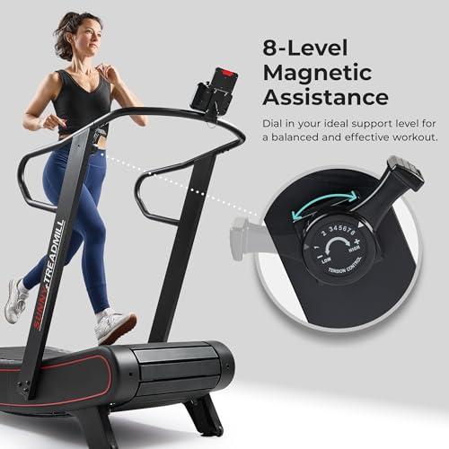 Miniatura de Caminadora Curva Manual Smart Ultra Sunny Health & Fitness SF-X7110 con 8 Niveles de Resistencia Magnética 8